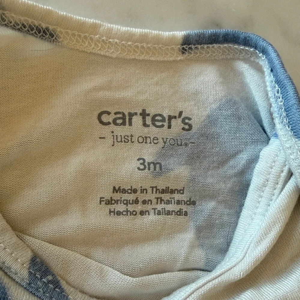 Carter’s PurelySoft Whale Sleep Gown 3-6M Blue White